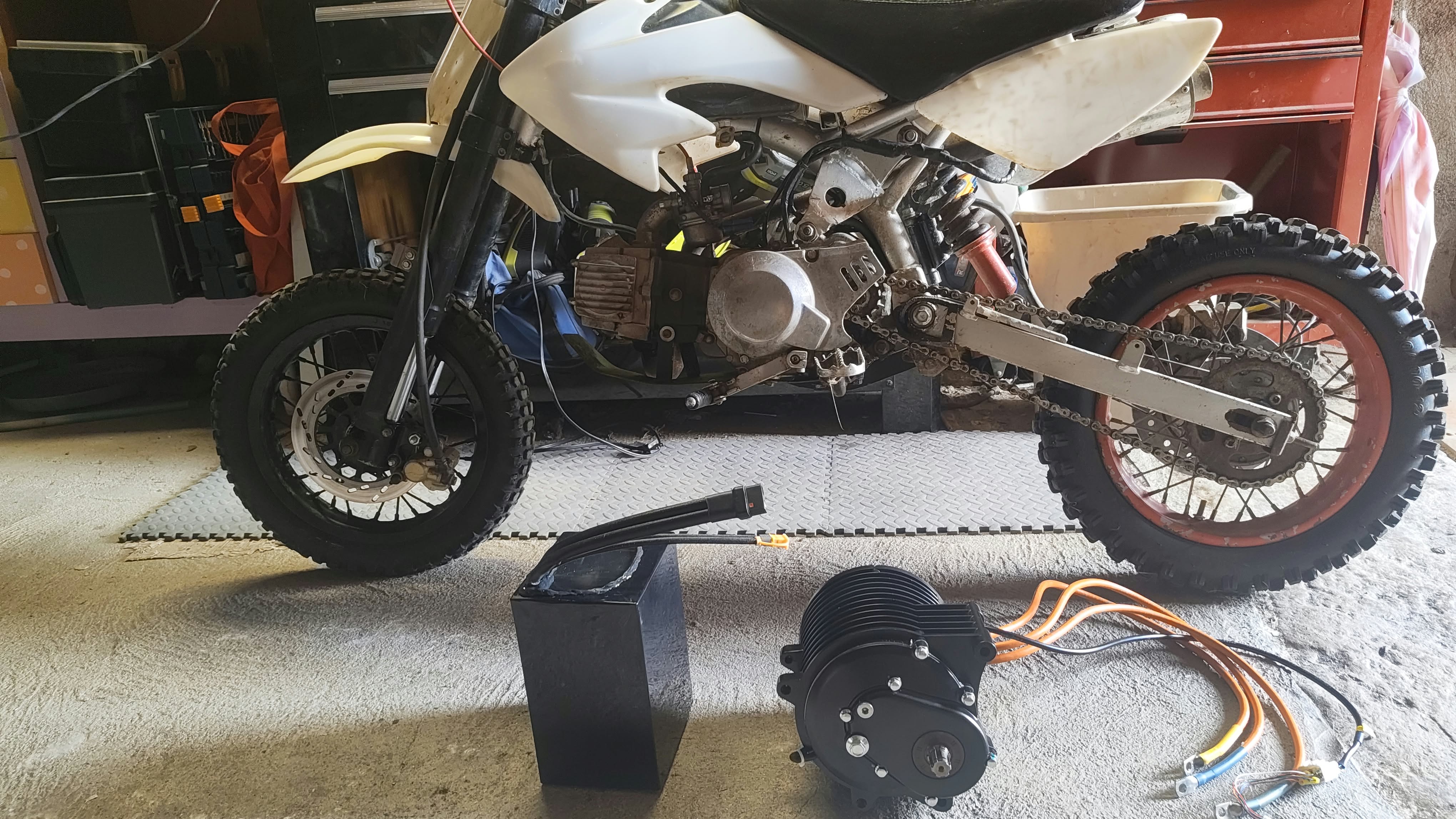 Original 110cc pitbike prior to conversion